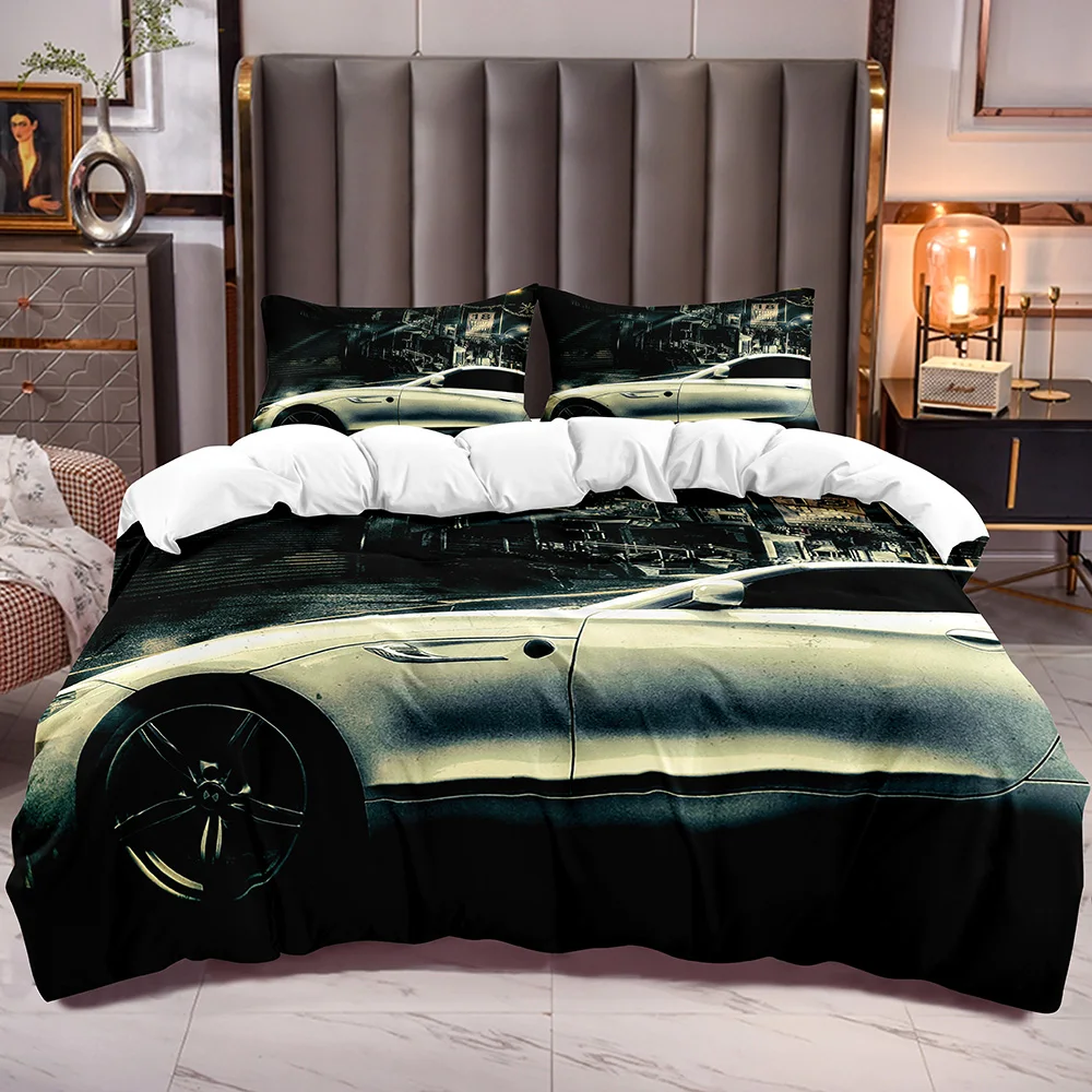 Boys Duvet Cover with Racing Car Print Teens Bedding Comforter Cover Sets with Zipper Closure Corner Ties
Boys Duvet Cover with Racing Car Print Teens Bedding Comforter Cover Sets with Zipper Closure Corner Ties