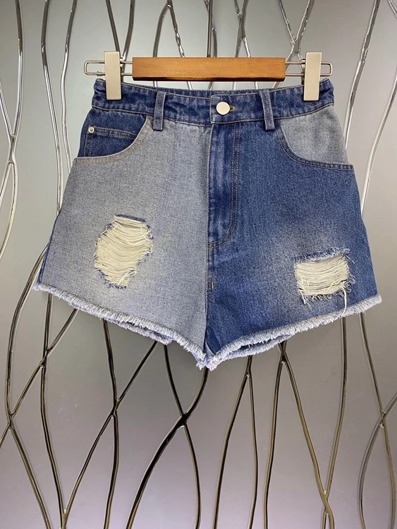2021 new women fashion symmetrical buckle belt must be trimmed all-match denim shorts casual pants 430
2021 new women fashion symmetrical buckle belt must be trimmed all-match denim shorts casual pants 430