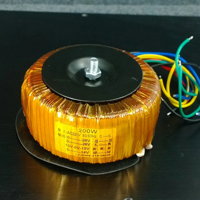 200W pure copper enameled wire transformer, dual 24V or dual 26V imported A core silicon steel sheet toroidal transformer
200W pure copper enameled wire transformer, dual 24V or dual 26V imported A core silicon steel sheet toroidal transformer