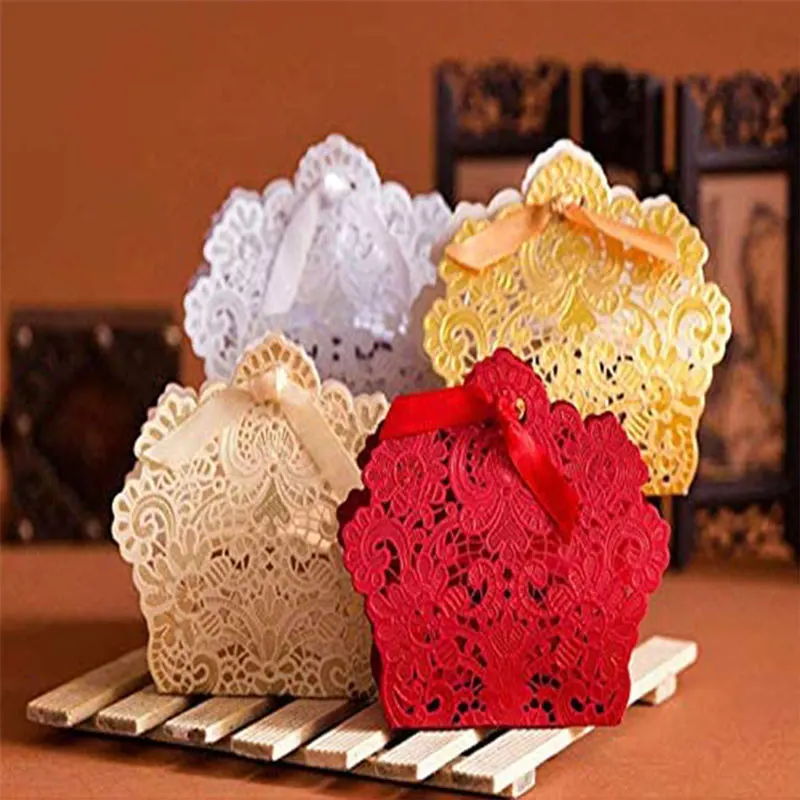 50 PCS Laser Cut With Ribbon Wedding Party Favor Box, Wedding Gift Box, Chocolate Candy and Gift Boxes Birthday Gft Box
50 PCS Laser Cut With Ribbon Wedding Party Favor Box, Wedding Gift Box, Chocolate Candy and Gift Boxes Birthday Gft Box