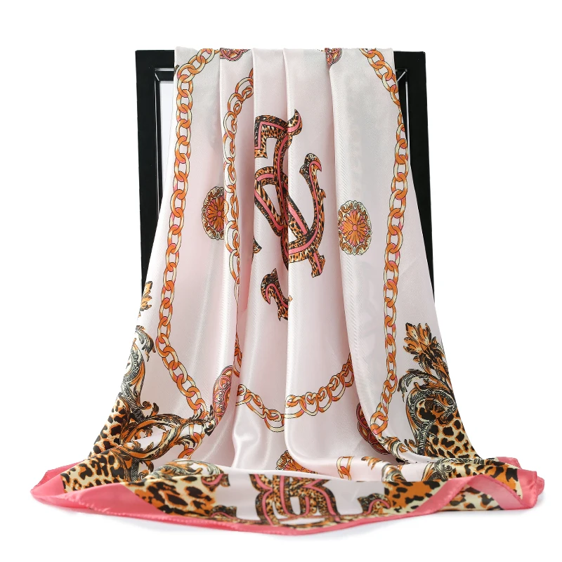 Luxury Brands Silk Scarves Women Foulard 90*90cm Square Head Hijab Scarf Ladies Chiffon Shawl Bandanna Female Wrap Muffler 2021
Luxury Brands Silk Scarves Women Foulard 90*90cm Square Head Hijab Scarf Ladies Chiffon Shawl Bandanna Female Wrap Muffler 2021