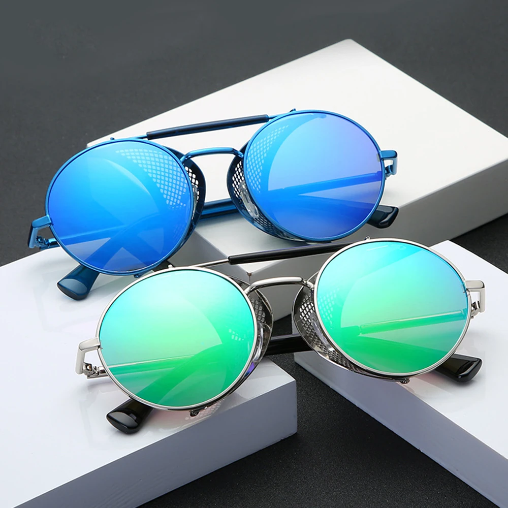 Metal Steampunk Sunglasses Men Women Fashion Round Black Metal Gothic Style Luxury Polarized Ladies UV400 Glasses
Metal Steampunk Sunglasses Men Women Fashion Round Black Metal Gothic Style Luxury Polarized Ladies UV400 Glasses