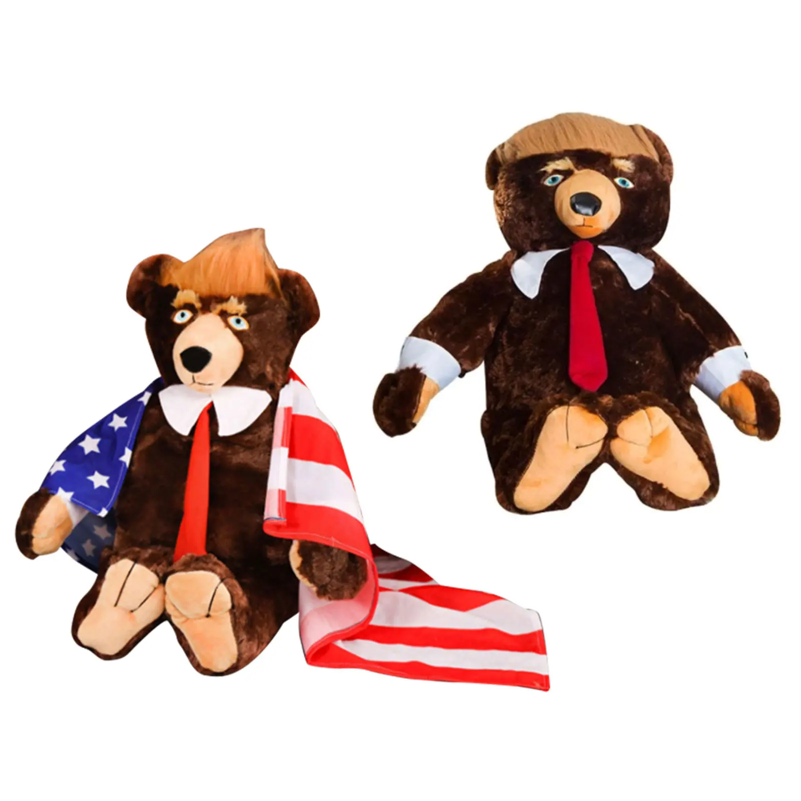 Trump Bear Plush Doll Bear Plushie With US Patriotic Flag Cape Gifts For The New Year Stuffed Toys Bear With Flag
Trump Bear Plush Doll Bear Plushie With US Patriotic Flag Cape Gifts For The New Year Stuffed Toys Bear With Flag