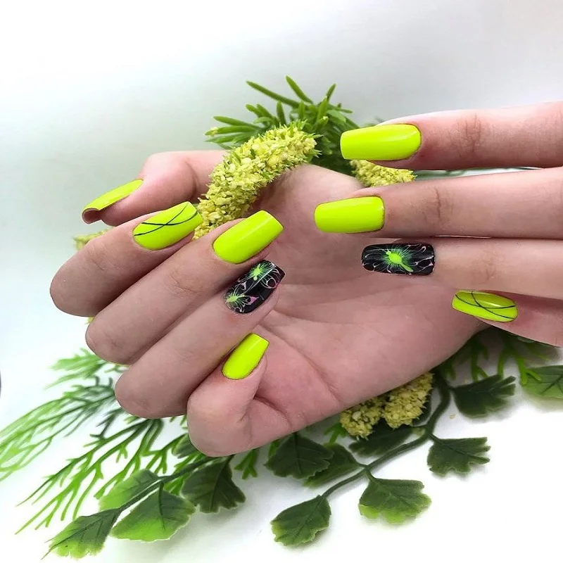 RS NAIL15ml Гель-лак для ногтей Неоновый Цвет нейл-арта УФ замачиваемый светящийся