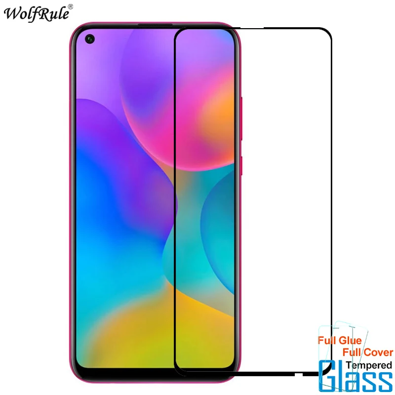 2Pcs Protective Glass For Huawei Honor Play 3 Screen Protector Full Glue Cover Tempered Phone Film | Мобильные телефоны и