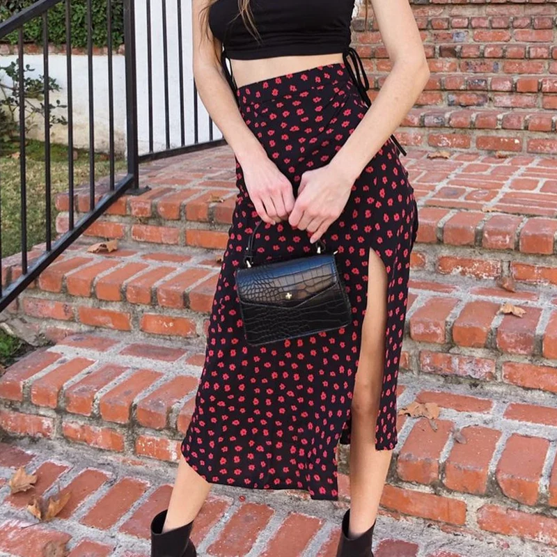 Sweet Daisy Y2k High-Waisted Split Long Skirt Women 2021Summer Korean Fashion New Trend Kawaii Cute Floral Printed Skirts Saias
Sweet Daisy Y2k High-Waisted Split Long Skirt Women 2021Summer Korean Fashion New Trend Kawaii Cute Floral Printed Skirts Saias