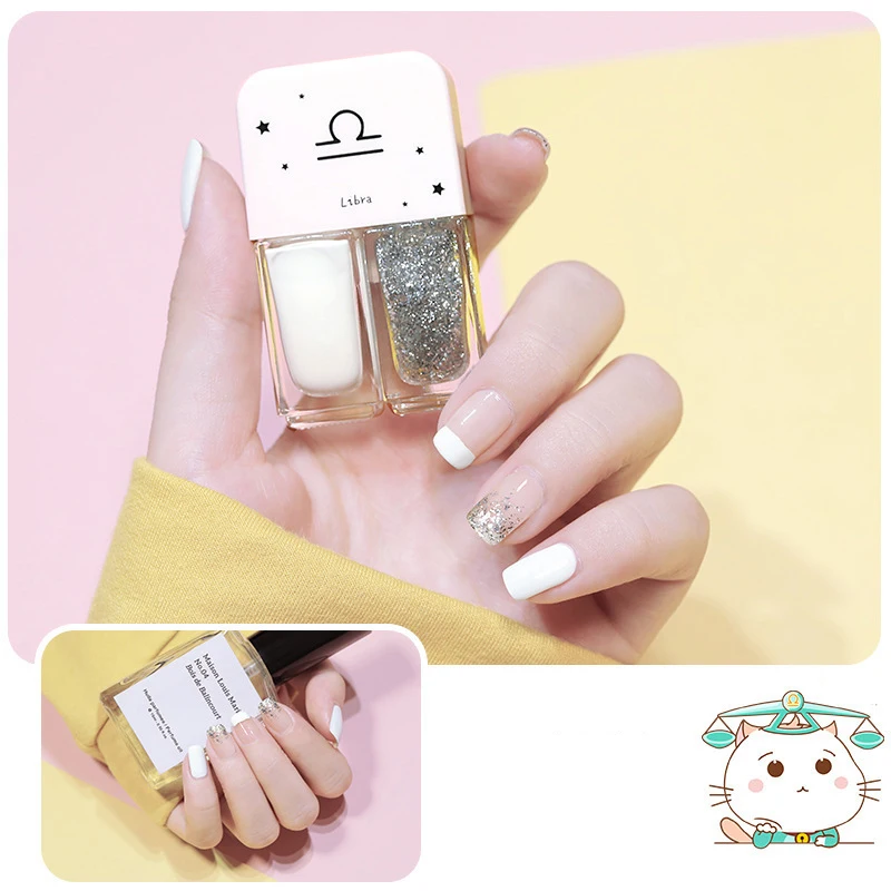 Two-Bottle Nail Polish Set Shiny Quick Drying No Bake Combination Diy Nail Art Gel Lasting Nutrient Base Seal Coat Bright Oil
Two-Bottle Nail Polish Set Shiny Quick Drying No Bake Combination Diy Nail Art Gel Lasting Nutrient Base Seal Coat Bright Oil