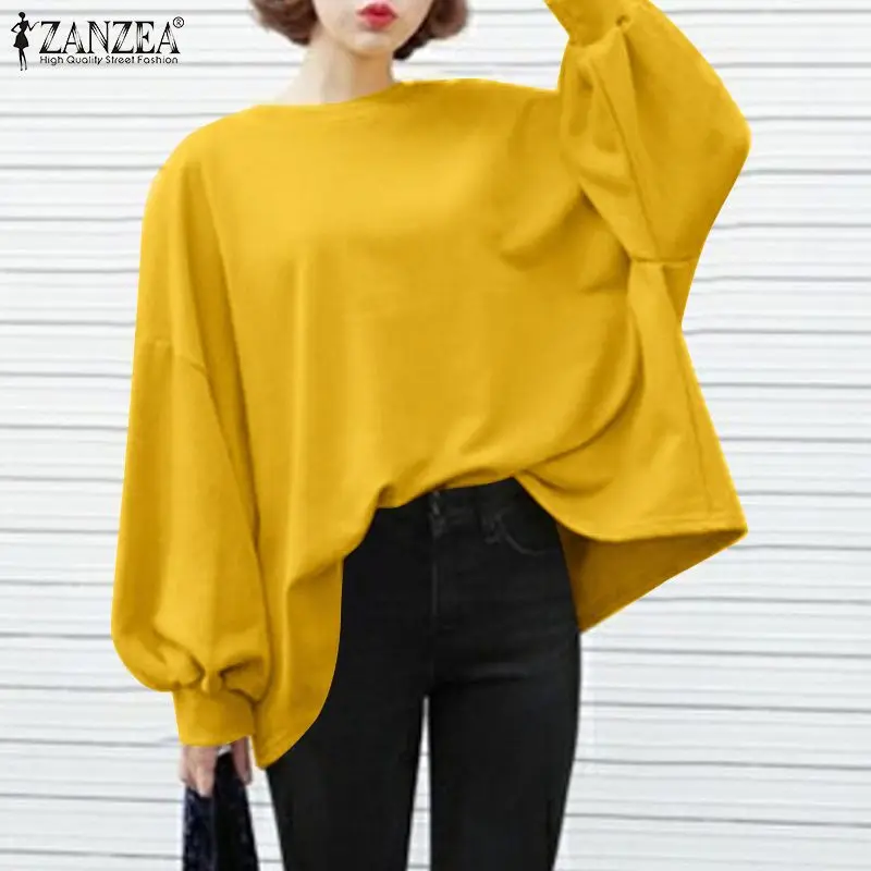 2022 модный Женский свитшот в стиле Харадзюку, толстовки ZANZEA на весну и осень, пуловер с длинным рукавом, повседневный однотонный свободный ул... 
2022 модный Женский свитшот в стиле Харадзюку, толстовки ZANZEA на весну и осень, пуловер с длинным рукавом, повседневный однотонный свободный ул...