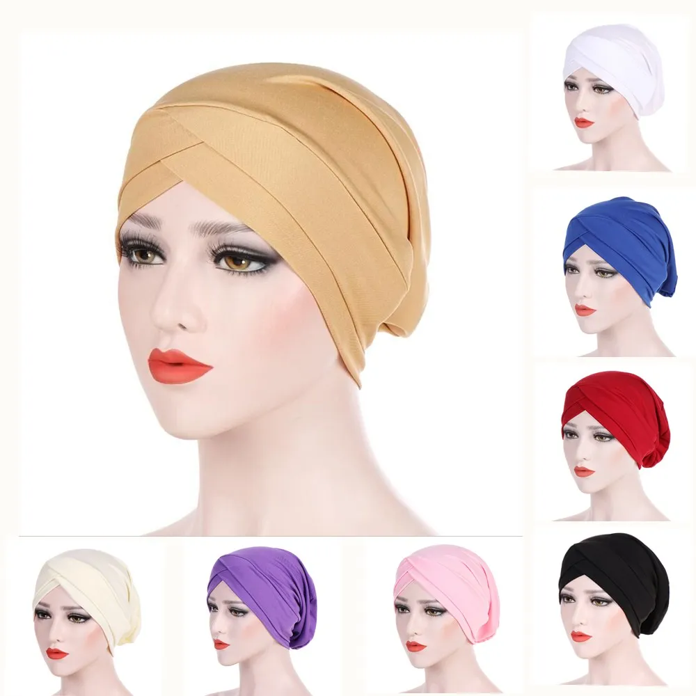 

Мусульманский перекрестный шарф, внутренняя шапка хиджаба, мусульманский головной убор, головной убор, головная повязка, тюрбан, головной п...