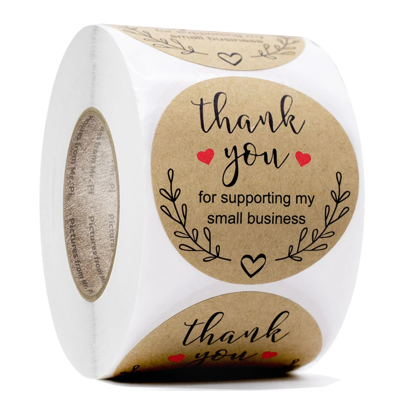 500 Pcs Thank You for Supporting My Business Stickers 1.5 Inch Gold Foil Kraft Stickers Baking for Small Shop Decoration Labels
500 Pcs Thank You for Supporting My Business Stickers 1.5 Inch Gold Foil Kraft Stickers Baking for Small Shop Decoration Labels