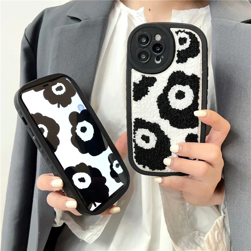 Plush black flower apple 13promax case XR for iphone11 / 12 embroidery XS soft 8plus
Plush black flower apple 13promax case XR for iphone11 / 12 embroidery XS soft 8plus
