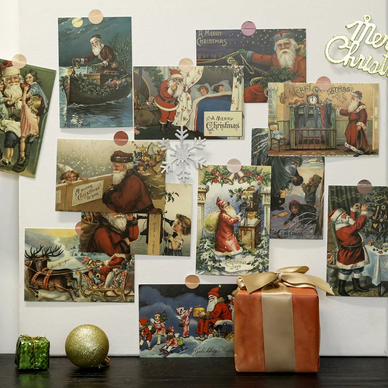 Ins Nordic Santa Claus Decorative Pictures Postcard Retro Christmas Style Wall Sticker Poster Cards Diy Room Decor 15 Sheets
Ins Nordic Santa Claus Decorative Pictures Postcard Retro Christmas Style Wall Sticker Poster Cards Diy Room Decor 15 Sheets