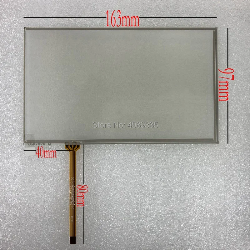 7 inch resistive touch screen panel 4 line ST07026 for car DVD GPS navigation handheld device touch screen 163X97mm
7 inch resistive touch screen panel 4 line ST07026 for car DVD GPS navigation handheld device touch screen 163X97mm