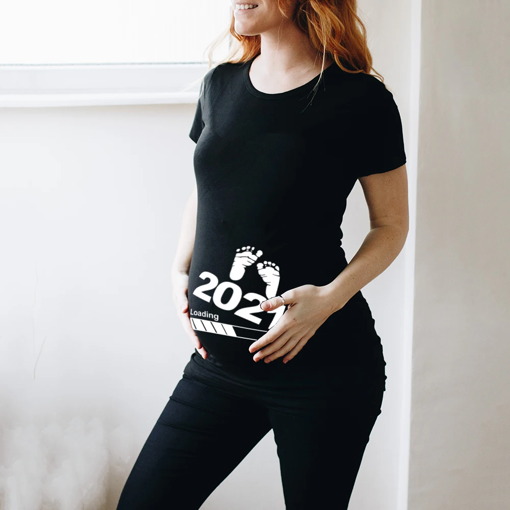 Baby Loading 2021 Printed Pregnant T Shirt Maternity Short Sleeve T-shirt Pregnancy Announcement Shirt New Mom Tshirts Clothes
Baby Loading 2021 Printed Pregnant T Shirt Maternity Short Sleeve T-shirt Pregnancy Announcement Shirt New Mom Tshirts Clothes