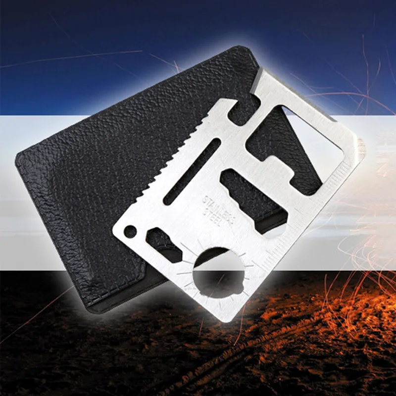 11-in-1 EDC Multi-tool Card 420 Stainless Steel Pocket Jar Bottle Opener Screwdriver Spanner Ruler
11-in-1 EDC Multi-tool Card 420 Stainless Steel Pocket Jar Bottle Opener Screwdriver Spanner Ruler