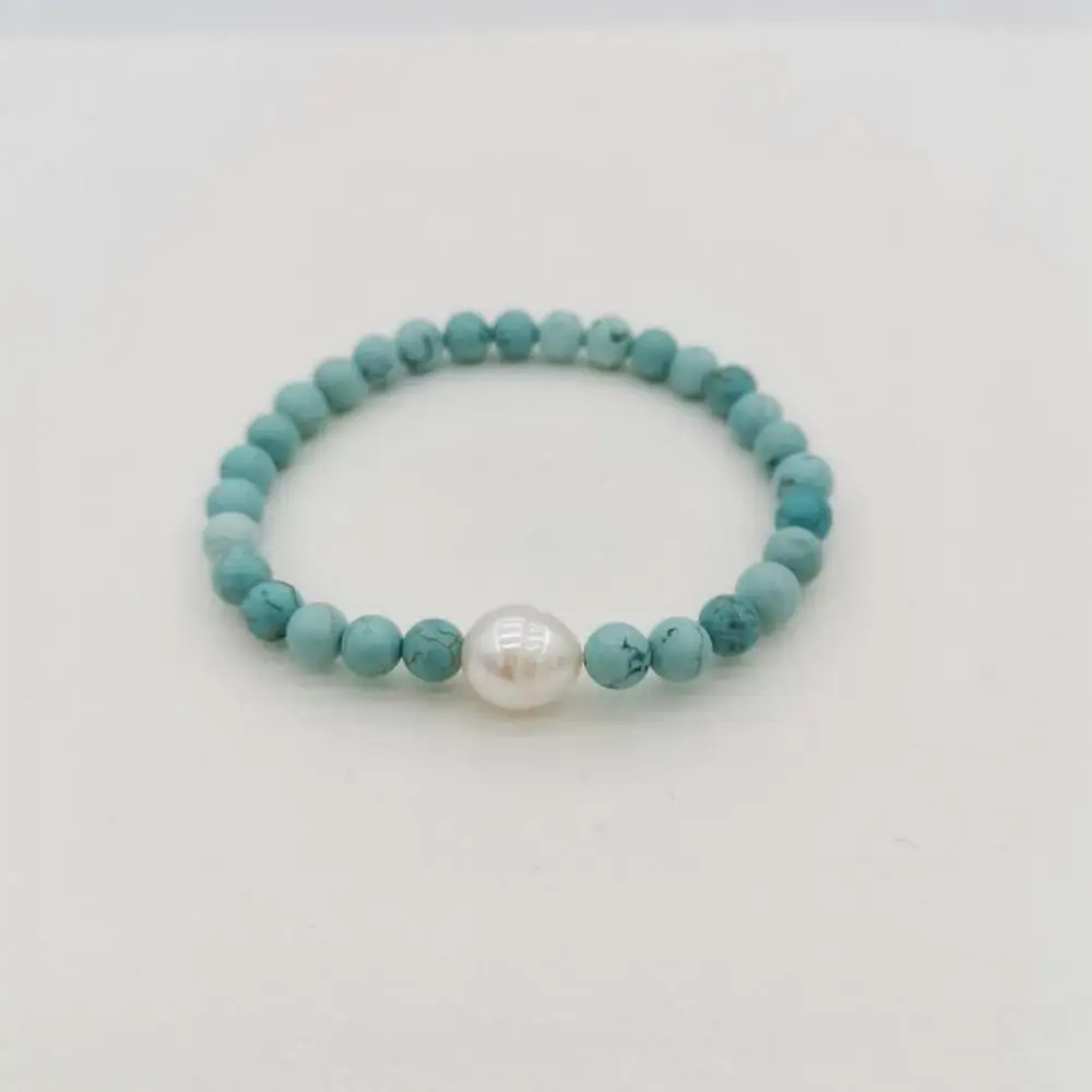 Real Turquoise Bracelet Freshwater Pearl Genuine Blue Natural Stones Elastic For Unusual Unique Women Men Gift Jewelry Bracelet
Real Turquoise Bracelet Freshwater Pearl Genuine Blue Natural Stones Elastic For Unusual Unique Women Men Gift Jewelry Bracelet
