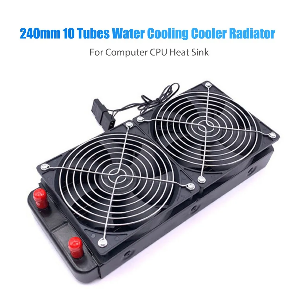 240mm Water Cooling Radiator Aluminum Heat Exchanger Radiator with Fans 10 Tubes CPU Cooling Heat Sink for Computer
240mm Water Cooling Radiator Aluminum Heat Exchanger Radiator with Fans 10 Tubes CPU Cooling Heat Sink for Computer