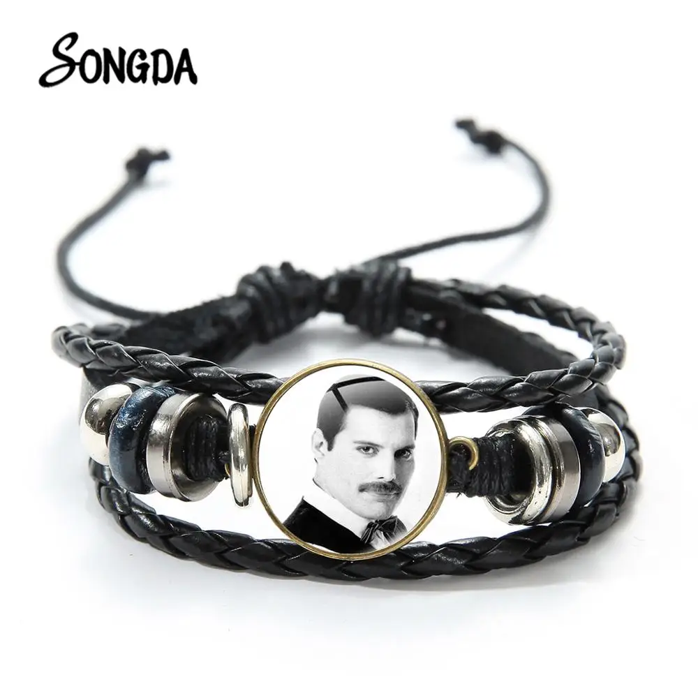 Популярный браслет рок группы Queen Freddie Mercury популярный певец винтажный