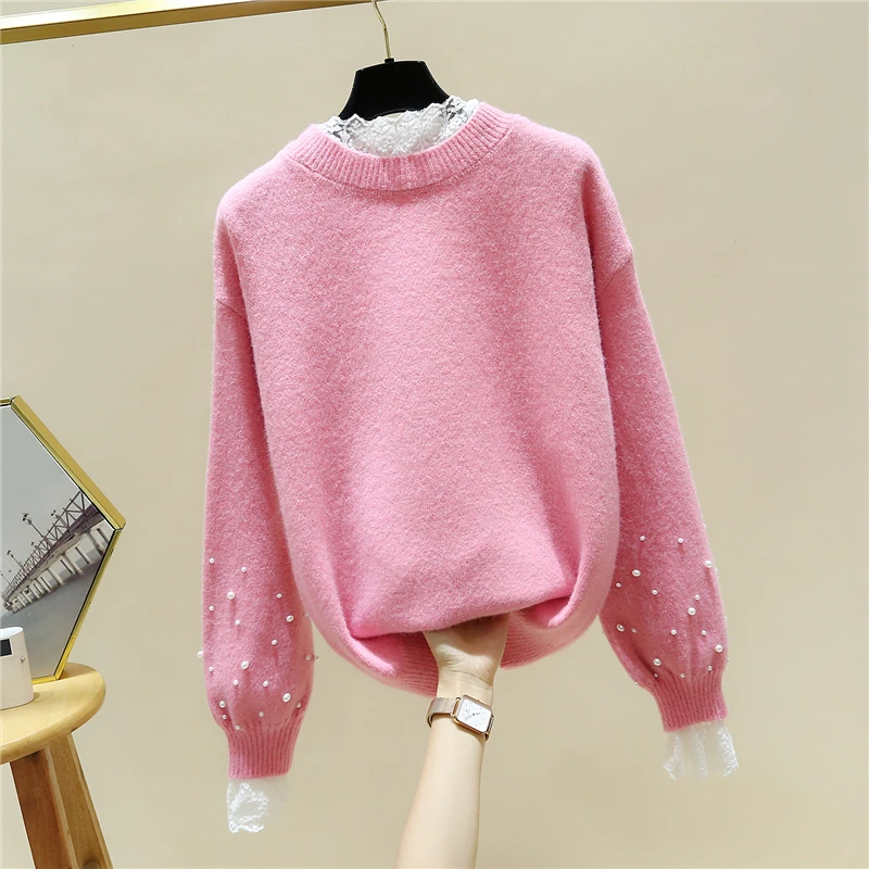 autumn/winter holiday two sweaters women wear outside loose languid is lazy wind bud silk turtleneck sweater sweet girl
autumn/winter holiday two sweaters women wear outside loose languid is lazy wind bud silk turtleneck sweater sweet girl
