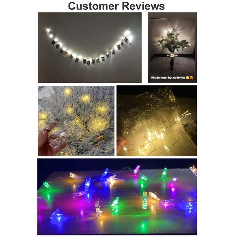 1/2M LED Picture Photo Clip String Light Copper Wire String Garland Party Wedding Holiday Fairy Lights Christmas Room Decoration
1/2M LED Picture Photo Clip String Light Copper Wire String Garland Party Wedding Holiday Fairy Lights Christmas Room Decoration