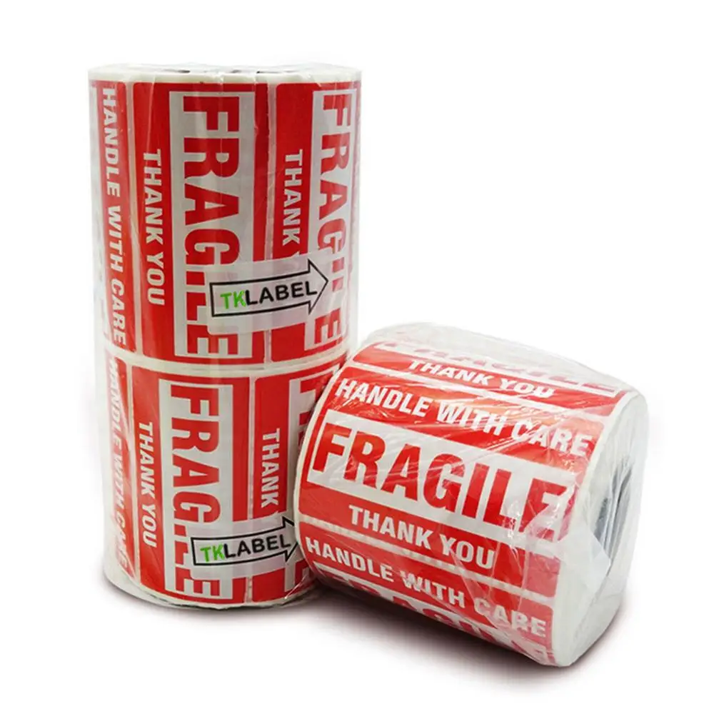 Warning Label Stickers 76x51mm 500 Sheets Stickers Sign Handle With Care Keep Express Adhesive Fragile Parcel Labels
Warning Label Stickers 76x51mm 500 Sheets Stickers Sign Handle With Care Keep Express Adhesive Fragile Parcel Labels