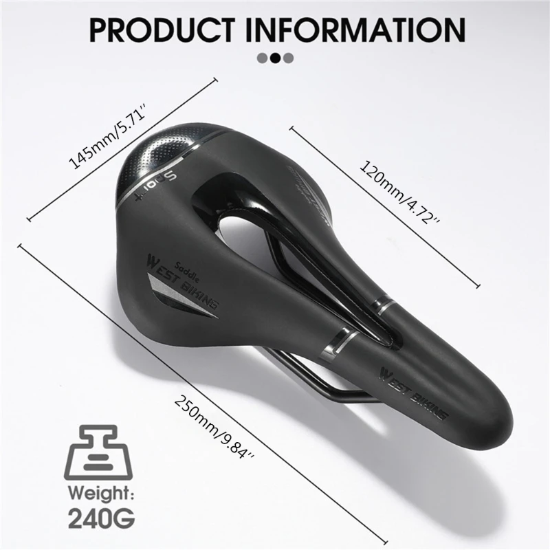 WEST BIKING Mountain Bike Seat Breathable Bicycle Seat Riding Road Bike Comfortable Bicycle Saddle Cushion Accessories
WEST BIKING Mountain Bike Seat Breathable Bicycle Seat Riding Road Bike Comfortable Bicycle Saddle Cushion Accessories