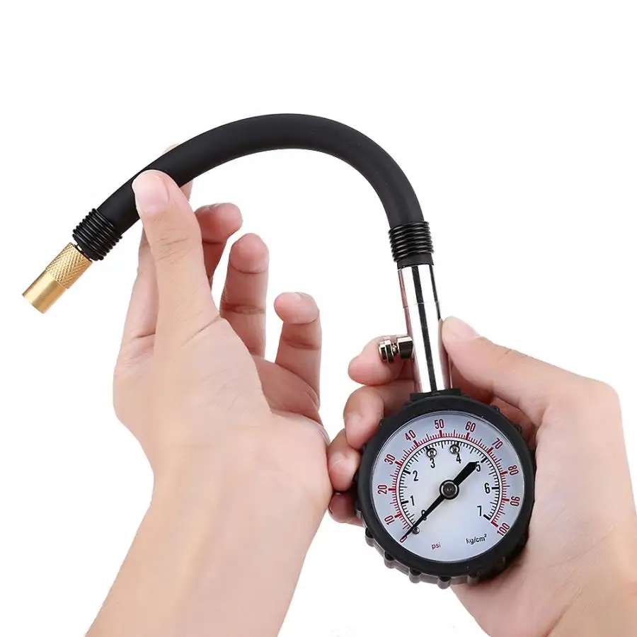 Manifold Digital Vacuum Gauge for Car Truck Motorcycle Bike 0 - 100 PSI Meter Compression Tester Monitoring System | Инструменты