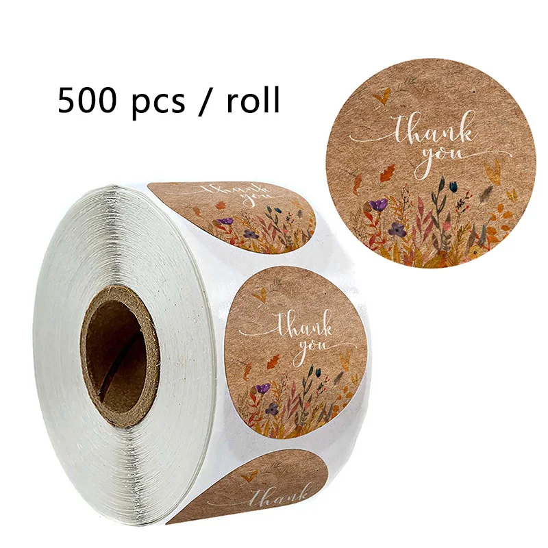 500 PCS Cowhide Material Wedding Decoration Round Flower Thank You Sticker Handmade Label Mail Supplies
500 PCS Cowhide Material Wedding Decoration Round Flower Thank You Sticker Handmade Label Mail Supplies