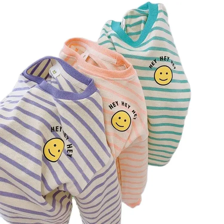 VIDMID Children's casual sweater stripe 2022 new autumn clothes boys and girls Cotton Long Sleeve Top P6215
VIDMID Children's casual sweater stripe 2022 new autumn clothes boys and girls Cotton Long Sleeve Top P6215