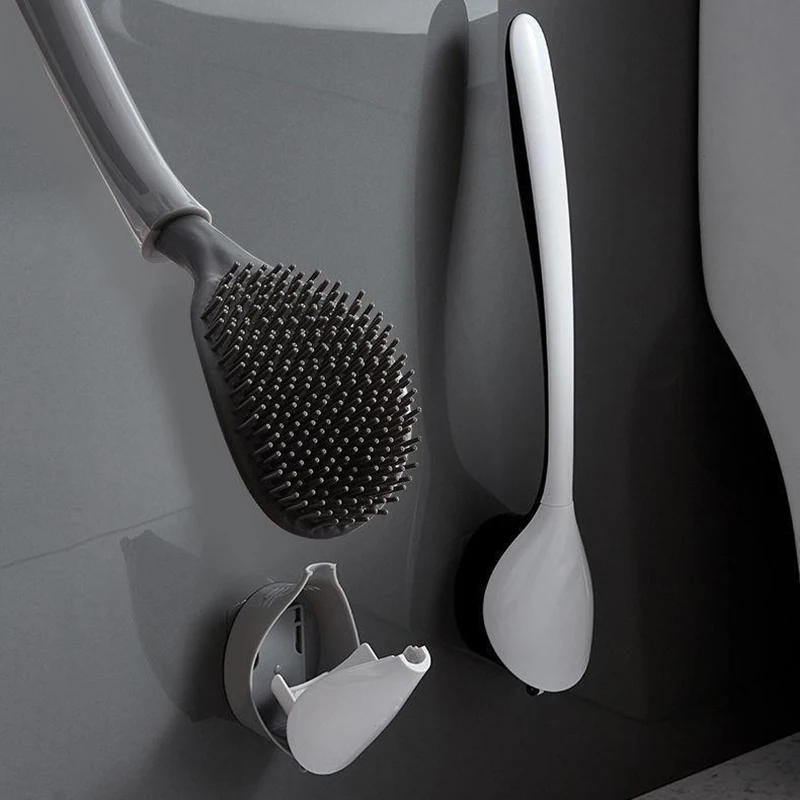 Toilet Brush TPR Soft Bristled Tongue Type Brush Head Toilet Cleaning Brush Set Silicone No Dead End Wall Hanging Cleaning Brush
Toilet Brush TPR Soft Bristled Tongue Type Brush Head Toilet Cleaning Brush Set Silicone No Dead End Wall Hanging Cleaning Brush