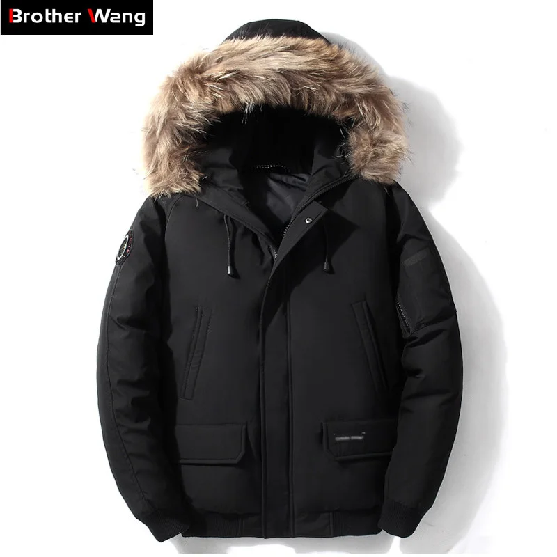2020 Winter New Men's Down Jacket Clothing High Quality Casual Big Fur Collar Short Jacket Duck Down Coat Male Brand Clothes
2020 Winter New Men's Down Jacket Clothing High Quality Casual Big Fur Collar Short Jacket Duck Down Coat Male Brand Clothes
