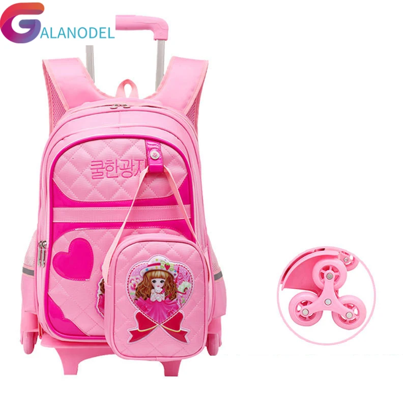 set 2pcs Cartoon school backpacks 6 wheels children school bags for girls handbag waterproof cute kids travel trolley bookbag
set 2pcs Cartoon school backpacks 6 wheels children school bags for girls handbag waterproof cute kids travel trolley bookbag