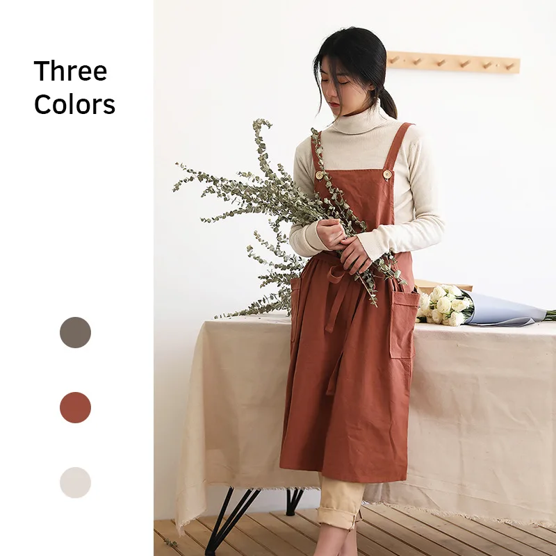 Brief Cotton Linen Apron for Cooking Baking Flower Shop Work Clean Kitchen Aprons for Woman Girl Lady Dress Bib Sleeveless Apron
Brief Cotton Linen Apron for Cooking Baking Flower Shop Work Clean Kitchen Aprons for Woman Girl Lady Dress Bib Sleeveless Apron