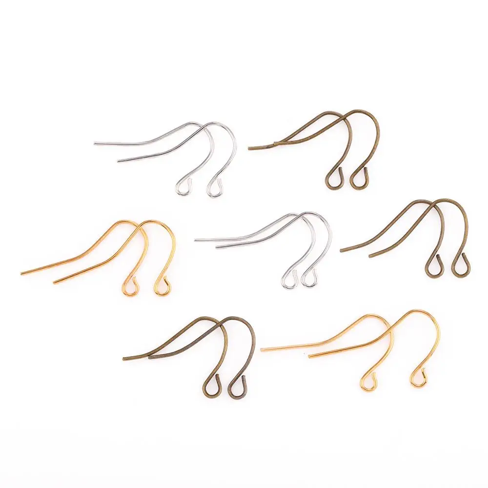 200pcs 15*20mm Gold BronzeSilver Color Earring Hooks Findings Ear Hook Earrings Clasps For Jewelry Making DIY Earwire Supplies
200pcs 15*20mm Gold BronzeSilver Color Earring Hooks Findings Ear Hook Earrings Clasps For Jewelry Making DIY Earwire Supplies