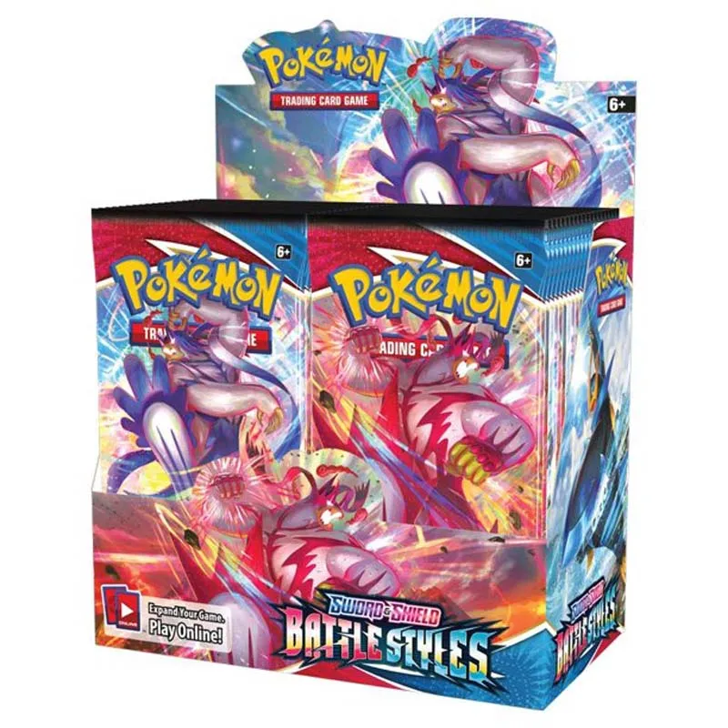 360pcs Pokemon TCG: Sword & Shield Battle Styles Booster Box 36 Bag Card Game Collectible Toys for children
360pcs Pokemon TCG: Sword & Shield Battle Styles Booster Box 36 Bag Card Game Collectible Toys for children