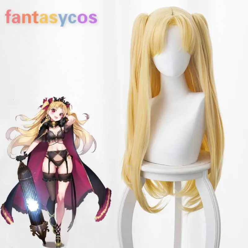 FGO судьба Grand для Косплэй парик Ereshkigal служащего Lancer блондин синтетические волосы