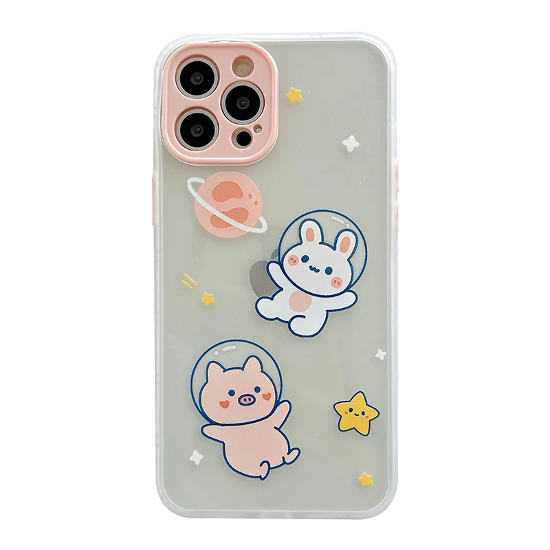 EKONEDA Cute Space Pig Rabbit Case For iPhone XR X 12 11 Pro XS Max 7 8 Plus Protective Cases Silicone TPU Phone Cover Shell
EKONEDA Cute Space Pig Rabbit Case For iPhone XR X 12 11 Pro XS Max 7 8 Plus Protective Cases Silicone TPU Phone Cover Shell