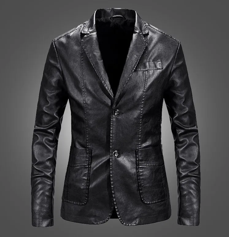 New Hot Sale spring Autumn Men's PU Leather Jacket Male lapel Jacket Casaco Masculino Casual Coat Male Clothing
New Hot Sale spring Autumn Men's PU Leather Jacket Male lapel Jacket Casaco Masculino Casual Coat Male Clothing