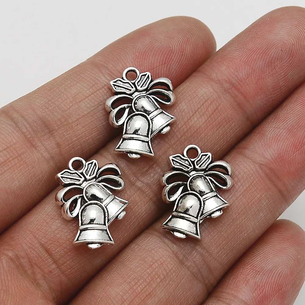 Посеребренные Подвески-колокольчики в античном стиле размером 14 х19 мм, 30 шт./лот, Рождественские Зимние подвески для рукоделия, фурнитура дл... 
Посеребренные Подвески-колокольчики в античном стиле размером 14 х19 мм, 30 шт./лот, Рождественские Зимние подвески для рукоделия, фурнитура дл...