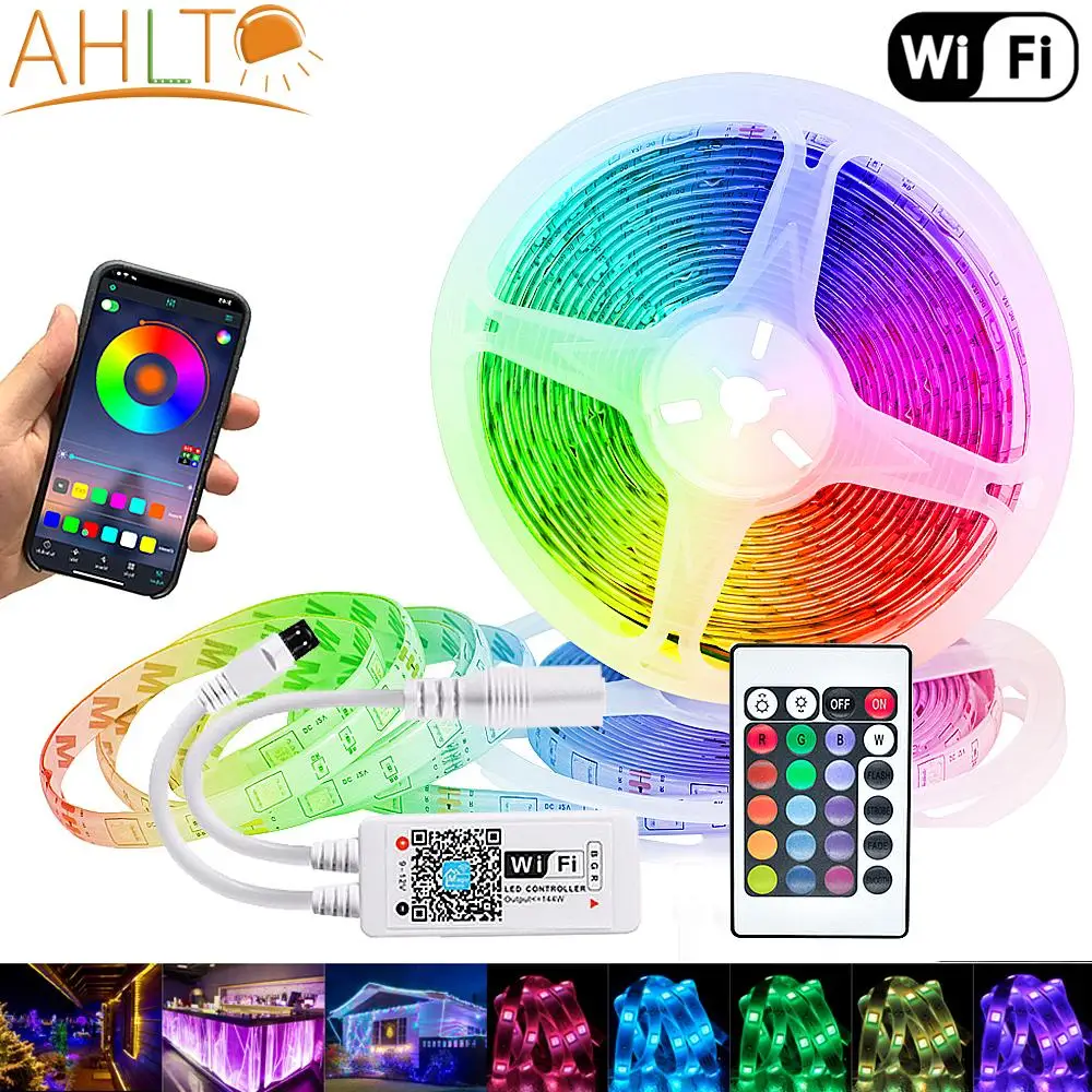 Контроллер Wi-Fi RGB 2835 5050 12 В, Светодиодная лента, гибкая лента для лампы, лента для телевизора, настольного экрана, подсветильник ка, диодный не... 
Контроллер Wi-Fi RGB 2835 5050 12 В, Светодиодная лента, гибкая лента для лампы, лента для телевизора, настольного экрана, подсветильник ка, диодный не...