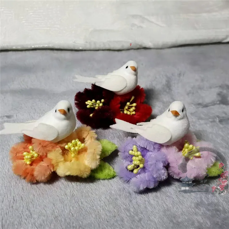 Kawaii Velvet Flower Hair Clip Cute Bird Hairclip Accessories For Women Hanfu Headdress Funny Cosplay Antique Headwear
Kawaii Velvet Flower Hair Clip Cute Bird Hairclip Accessories For Women Hanfu Headdress Funny Cosplay Antique Headwear