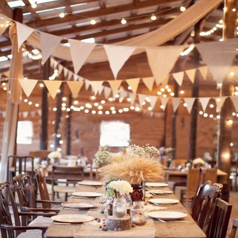 13 Flags Bunting Banner Jute Rustic Hessian Burlap Garland Wedding Baby Shower Party Decoration
13 Flags Bunting Banner Jute Rustic Hessian Burlap Garland Wedding Baby Shower Party Decoration
