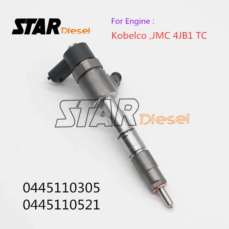

STAR diesel Common Rail Fuel Injector 0445110305 0445110521 Auto Spare Parts 0 445 110 305 0 445 110 521 For Kobelco JMC 4JB1 TC