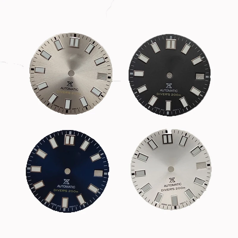 Sun Pattern 28.5mm NH35 Watch Dial Green Luminous Modified Dial for Japan NO.55 NH35 NH35A Automatic Movement with S LOGO Dial
Sun Pattern 28.5mm NH35 Watch Dial Green Luminous Modified Dial for Japan NO.55 NH35 NH35A Automatic Movement with S LOGO Dial