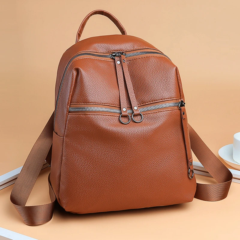 Waterproof Backpack For Woman PU Leather Backpacks For Teenage Girls Female School Shoulder Bag Travel Bag College School Bag
Waterproof Backpack For Woman PU Leather Backpacks For Teenage Girls Female School Shoulder Bag Travel Bag College School Bag