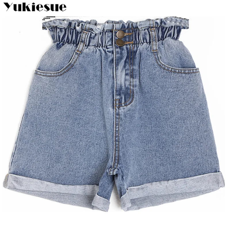 2022 Summer High Waist Denim Shorts Women Casual Loose Ladies Fashion Roll Up Hem Elastic Waist Pocket Blue White Jeans Female
2022 Summer High Waist Denim Shorts Women Casual Loose Ladies Fashion Roll Up Hem Elastic Waist Pocket Blue White Jeans Female