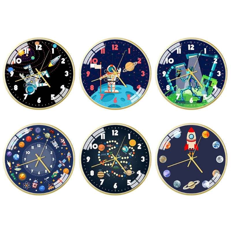 Mute Wall Clock Modern Style Creative Space/Astronaut Pattern Clock Room Decor Q6PD
Mute Wall Clock Modern Style Creative Space/Astronaut Pattern Clock Room Decor Q6PD