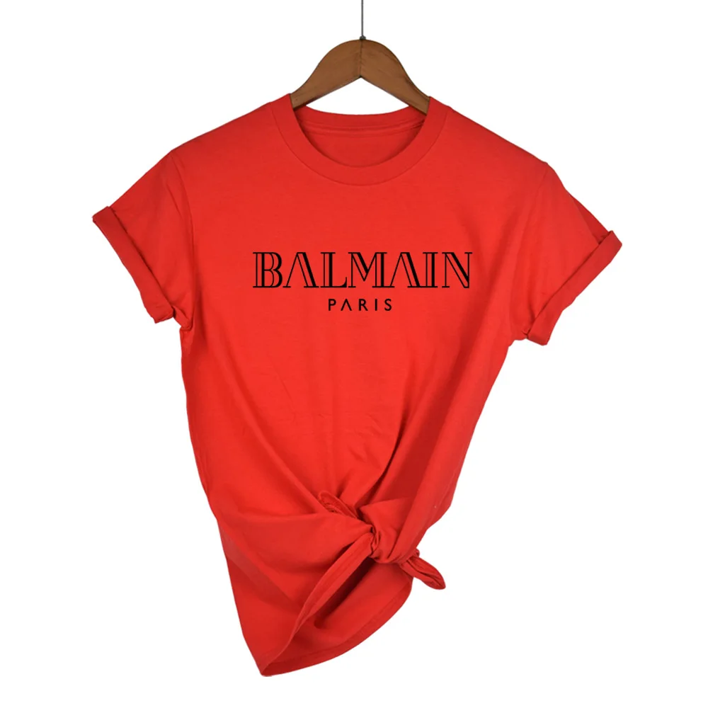 Summer Women T-shirt Brand Letter Print Cotton T shirts Brand Female O-Neck Short Sleeve Tshirts Casual Loose Solid Tees Tops
Summer Women T-shirt Brand Letter Print Cotton T shirts Brand Female O-Neck Short Sleeve Tshirts Casual Loose Solid Tees Tops