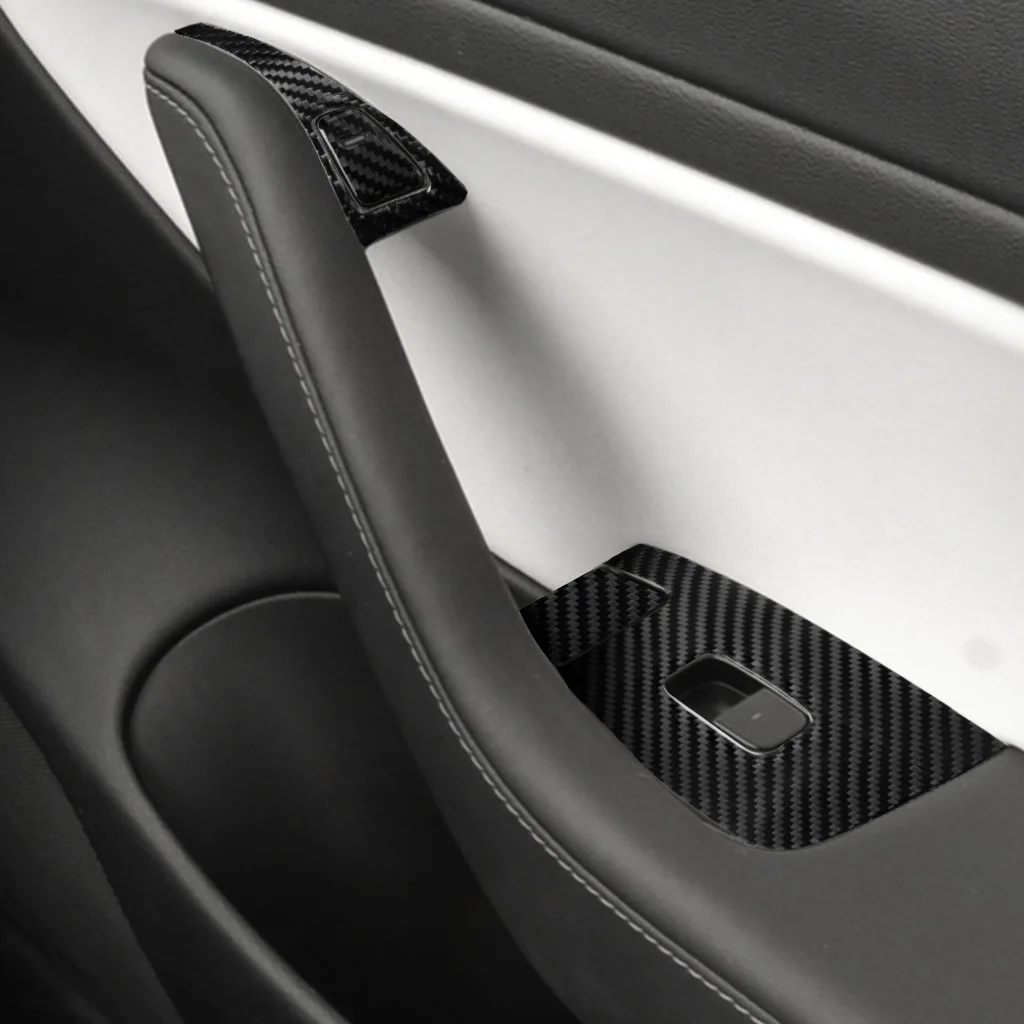 Аксессуары из углеродного волокна для Tesla Model 3, переключатель для межкомнатных дверей и окон, наклейка, панель, крышка, отделка
Аксессуары из углеродного волокна для Tesla Model 3, переключатель для межкомнатных дверей и окон, наклейка, панель, крышка, отделка