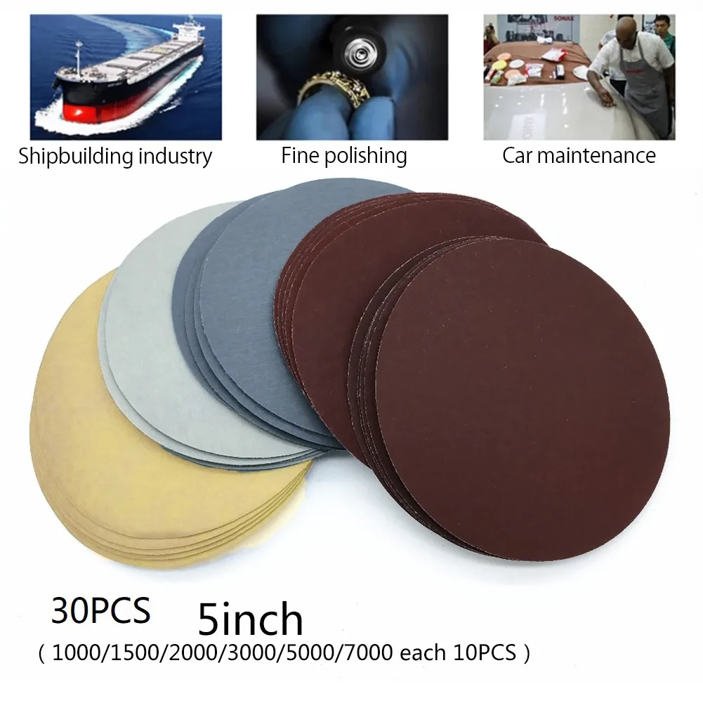 30pcs Sandpaper Assortment 1000-7000 Grit Sander Disc 5inch Abrasive Sanding Disc Tools For Wood Polishing Tools
30pcs Sandpaper Assortment 1000-7000 Grit Sander Disc 5inch Abrasive Sanding Disc Tools For Wood Polishing Tools